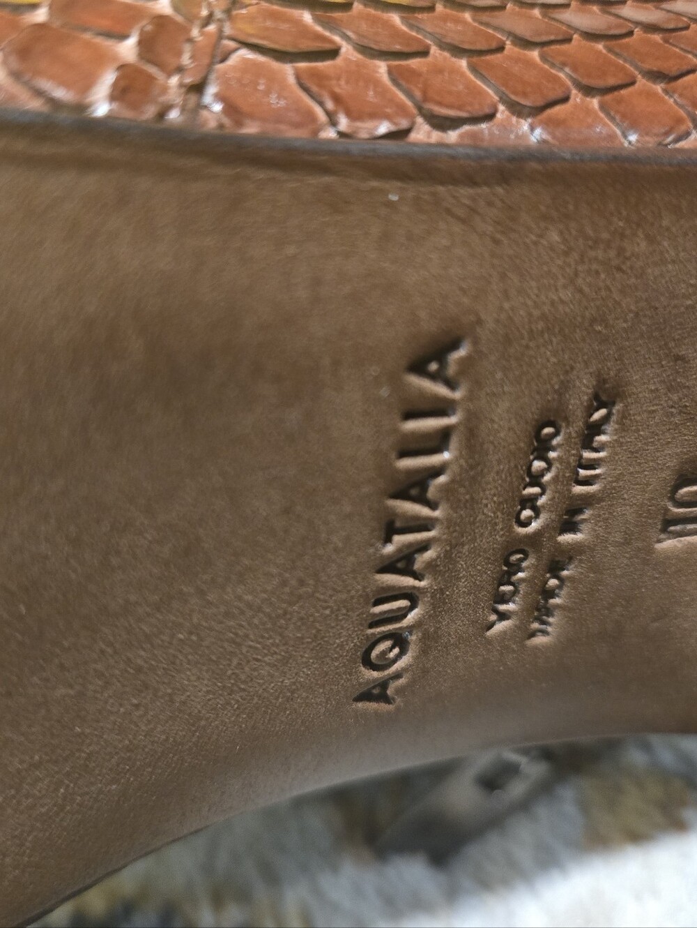 Aquatalia Python Riding Boots - Picture 3 of 5